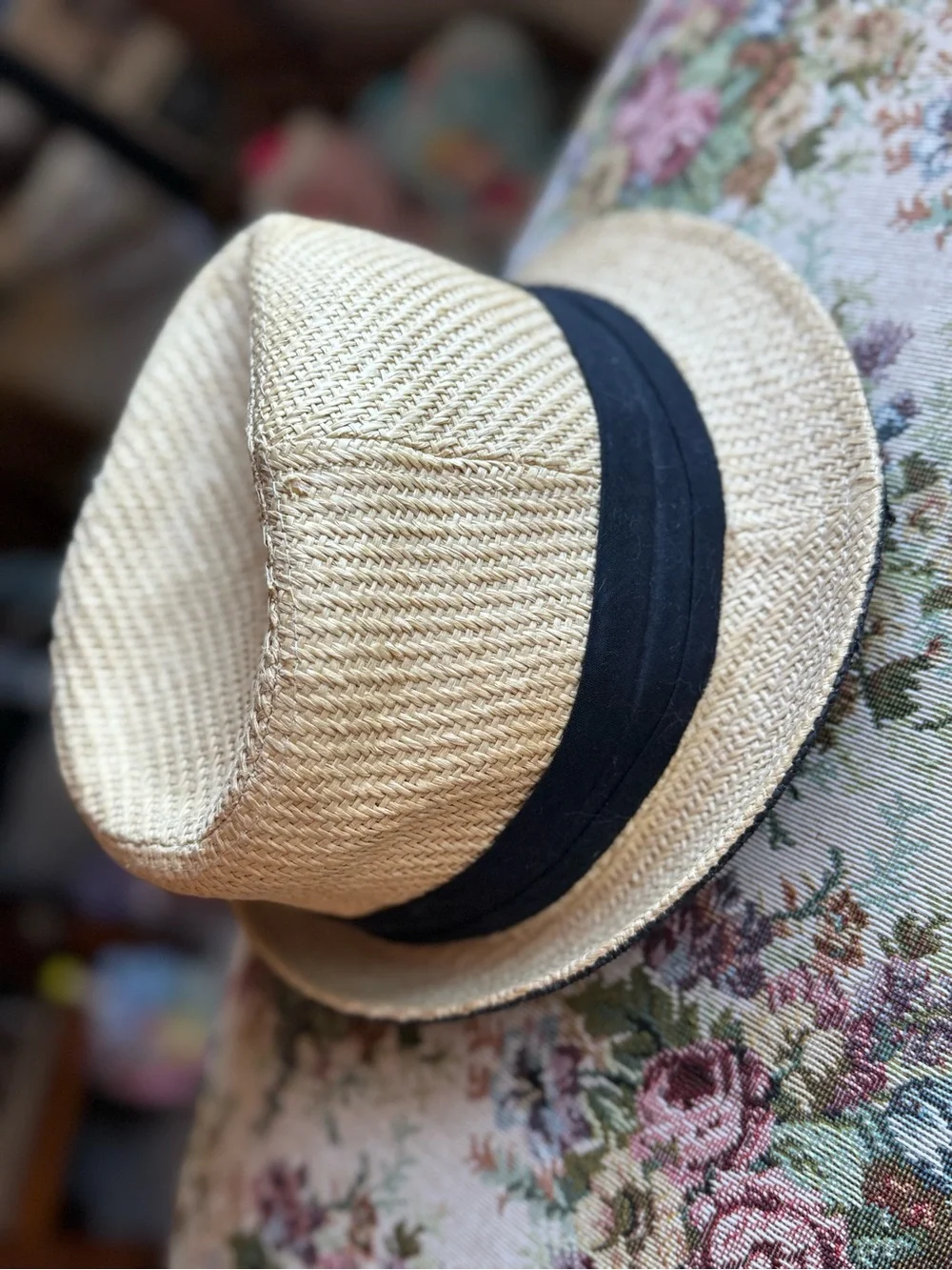 Unisex Straw Fedora with Black Band #casual #summer #vacation
